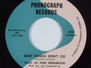 R&B Soul 45 JO ANN HENDERSON Baby Please Don't Go PHONOGRAPH VG++ HEAR