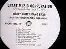 CHITTY CHITTY BANG BANG, SHERMAN BROS. DIck Van Dyke, DEMO LP, United Artists 