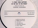FUNNY THING HAPPENED Stephen Sondheim Broadway musical Demo LP cut songs
