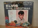 ELVIS PRESLEY - BLUE CHRISTMAS/WOODEN HEART - RARE PROMO W/PS