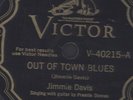 78 RPM RARE BLUES SINGER JIMMY DAVIS ON VIC. 40215 MUST SEE /VG++VG+++