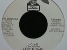 RARE NORTHERN SOUL MOD 45 - LEON THOMAS - L-O-V-E - FLYING DUTCHMAN - WHITE DEMO