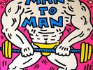 TOP RARE KEITH HARING 12“ ART COVER MAN 2 MAN At the gym / reare french Pressing