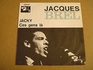 45T SINGLE BARCLAY / JACQUEL BREL - JACKY