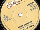 ORIGINAL 1976 45 - JAMES FOUNTAIN - SEVEN DAY LOVER - WITH ANTI SLIP SUROUND