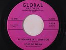 rare Poporn Oldies 45 ROSE DE PERSIA on GLOBAL Hear