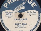 78 RPM RARE HOT COOL-JAZZ BY ZOOT SIMS ON DJ COPY PRESTIGE 852 MUST SEE/ EE-