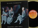 BLACK SABBATH, HEAVEN AND HELL, 1980 UK VERTIGO VG/EX