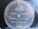 78rpm ALFRED GRUNFELD Piano SCHUBERT SONGS - RARE G&T VIENNA 1905 TOP CONDITION