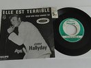 JOHNNY HALLYDAY 45T JUKE BOXE AVEC LANGUETTE A L' ENCART