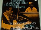 SZERYNG & WALCHA Bach 6 Violin Sonatas PHILIPS Holland 2 LP BOX SET EX/NM nr