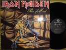 IRON MAIDEN, PIECE OF MIND LP 1983/1993 RARE RUSSIAN 1ST  PRESS EX/NM GATEFOLD/S