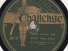Gennett recorded Challenge 307 Fiddlin' Doc Roberts BUCK CREEK GAL  78 rpm  in E