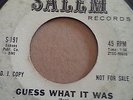 FRANCIS BURR Guess What It Was SALEM DJ Popcorn/ Mod/ Northern Soul 45