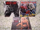 VTG HEAVY METAL, ROCK ALBUMS, LP LOT, MOTLEY CRUE, METALLICA, IRON MAIDEN, ETC.