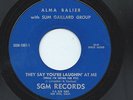 ALMA BALIER/SLIM GAILLARD GROUP 45RPM 60'S SGM BY MYSELF ALONE JAZZ VOCAL