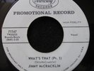 Jimmy McCracklin What's That Pt. 1 b/w The Bridge 45 PROMO rare northern soul