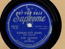 JUMP BLUES 78 : EARL JACKSON AND ORCHESTRA ON SUPREME 1537
