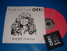 OFF LP Farrah Love To Get Off  PINK  + patch black flag circle jerks red cross