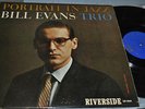 BILL EVANS TRIO - Portrait In Jazz LP MONO RIVERSIDE RLP 12-315 on EX ORIGINAL