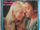 autographe signed dédicace catherine deneuve serge gainsbourg 45t lp dieu fumeur