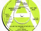 STEVIE WONDER - YOU ARE THE SUNSHINE OF MY LIFE - Tamla Motown Demo. 4.5.73