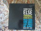 RARE Cannonball Adderley Miles Davis JAZZ Lp Somethin' Else BLUE NOTE 1595