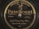 78 RPM  Papa Charlie Jackson, Paramount 12700, E / E-V+  Blues