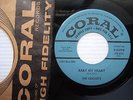 CRICKETS Baby My Heart More Than I Can Say BLUE LABEL PROMO Rockabilly 45 cc932