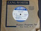 Patti Page Lang Worth Goody Goody - SUPER RARE 8 Inch Transcription BLUE VINYL