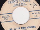 ROCKABILLY 45 RPM - TINY TIM oN TEEN'S CHOICE  RECORDS