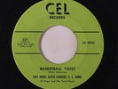 SAM JONES, SATCH SANDERS, K.C. JONES: Basketball Twist / Side By Side 45 Blues