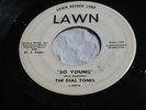THE DIAL TONES    SO YOUNG /CHICAGO BIRD   LAWN L-203-S   (VG )
