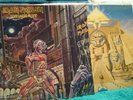 Iron maiden x2 vinyl albums. Powerslave. & somewhere in time