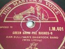 HMV His Masters Voice Irish 78 RPM Dan Sullivan's Shamrock Band - IM 401 - V