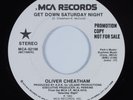Modern Soul Boogie 45 OLIVER CHEATHAM Get Down Saturday Night MCA VG++/VG+ HEAR