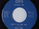 Northern Soul 45 BILLY KENT Take It All This Time EXPO HEAR