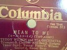 1930s 78 RPM  JAZZ  BILLIE HOLIDAY & TEDDY WILSON MEAN TO ME COl. Jp. E