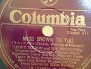 1930s 78 RPM  JAZZ  BILLIE HOLIDAY & TEDDY WILSON Miss Brown to You. Jp. Col. E