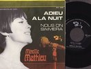 MIREILLE MATHIEU - ADIEU A LA NUIT - 45T. DANEMARK