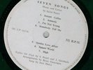 JEAN HART Seven Songs 1969 unknown UK private one-sided demo LP female folk