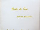 BOULE DE SON Just' en passant PROG FOLK ROCK  PRIVATE Canada QUEBEC LP