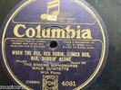 78 rpm THE SINGING SOPHOMORES when the red red robin / tip toes