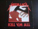 METALLICA Kill 'Em All 1983 Megaforce Import Records silver label MRI 069