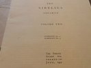 THE SIBELIUS SOCIETY VOLUME TWO HMV DB1980--1986
