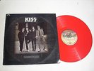 KISS 33 rpm vinyl LP record - Dressed To Kill UK PYE label, RED VINYL