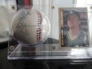 MARK MCGWIRE  SIGNED BASEBALL BALL + DISPLAY  PSA/DNA
