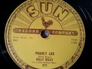 78 RPM SUN RECORDS BILLY RILEY RED HOT 1956 PEARLY LEE 277
