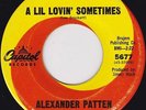Northern Soul - Alexander Patten - A lil lovin' sometimes - Original US Capitol