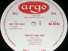 Michael Garrick - Poetry & Jazz Vol.1 - UK Argo 1st Press Mono LP - Joe Harriott